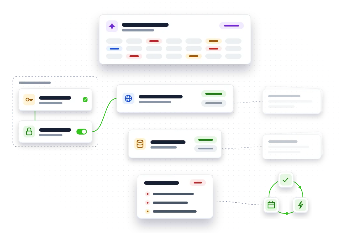 A triage funnel from scan findings through two filters to a ranked fix list and a sprint loop, with ownership and secret rotation done first.